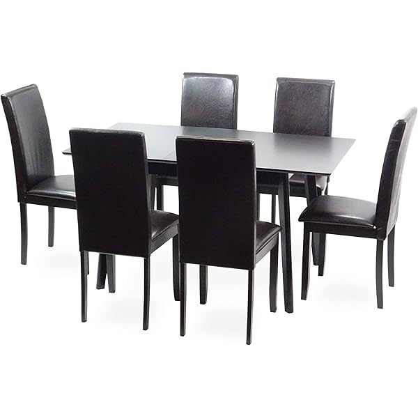 Juego de comedor de 6 sillas Fallabella y mesa extensible