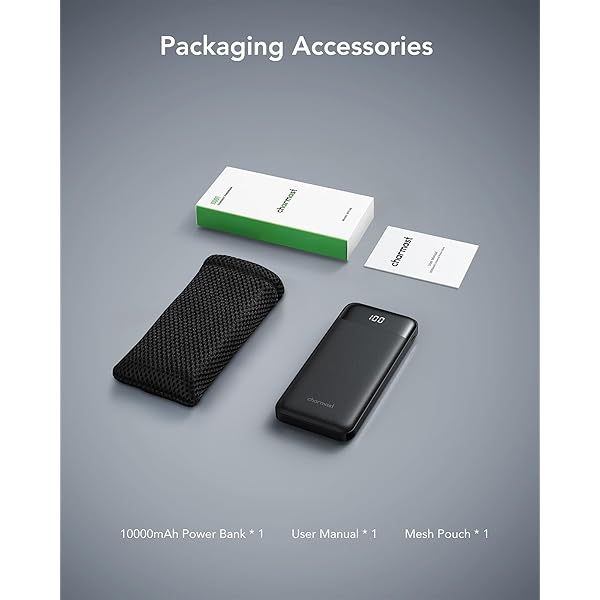 Portable Charger with Built in Cables, Portable Charger with Cords Wires Slim 10000mAh Travel Essentials Battery Pack 6 Outputs 3A High Speed Power Bank for iPhone Samsung Pixel LG Moto iPad A-Black