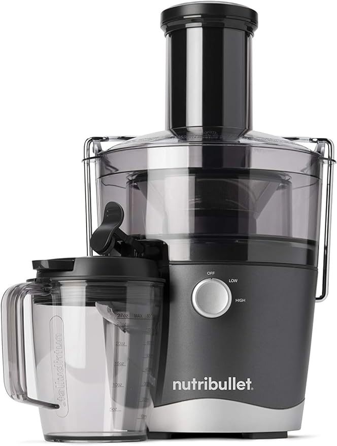 NBJ50100 - Máquina centrífuga para exprimidor de frutas, verduras y alimentos, 27 onzas/1,5 litros, 800 vatios, gris