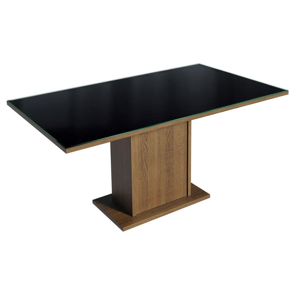 Juego De Comedor Alexis Con 6 Sillas Marrón/Negro/Plata