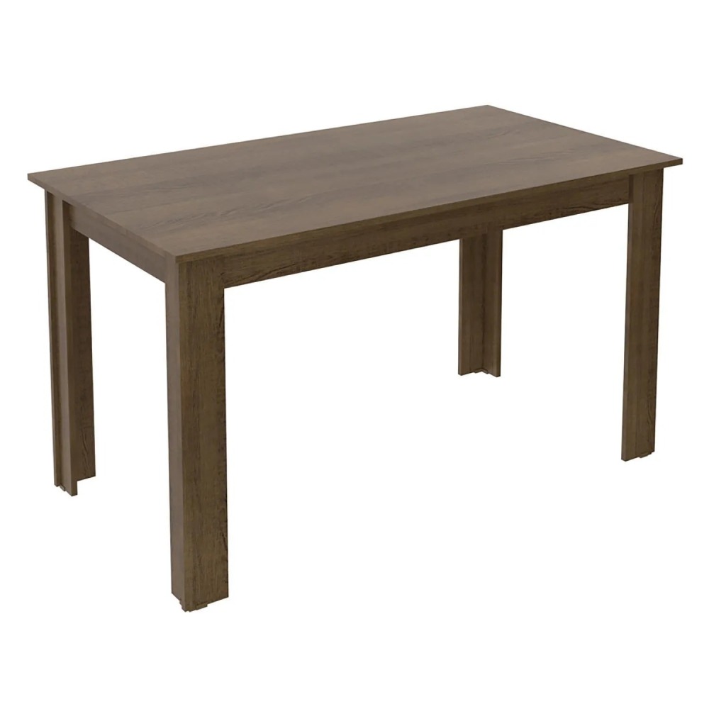 Juego de Comedor Pia Leone 4 Sillas Mesa Rectangular 75x76x136 cm Café