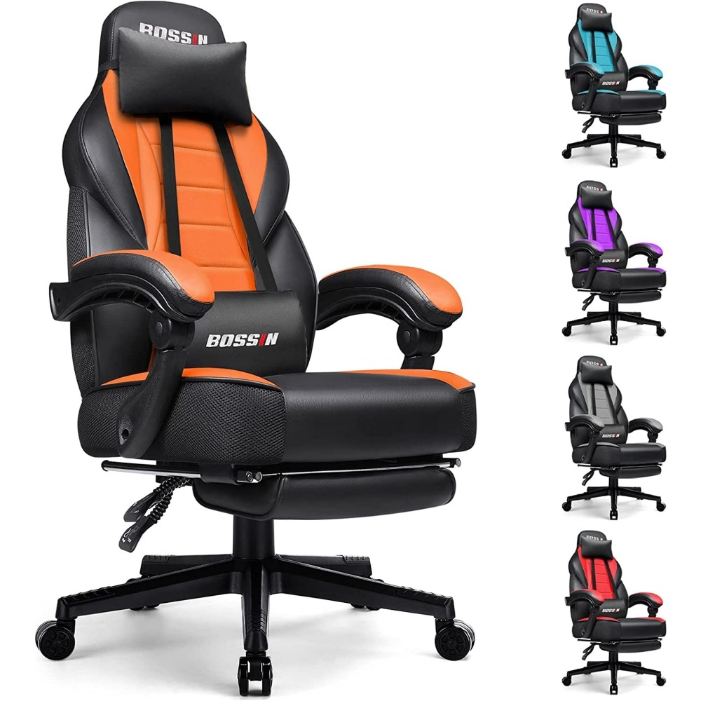 🔥 SILLA GAMER PREMIUM Waleaf - Respaldo Alto XL + Reposapiés Ajustable - Soporte Lumbar - ¡Envío Gratis!