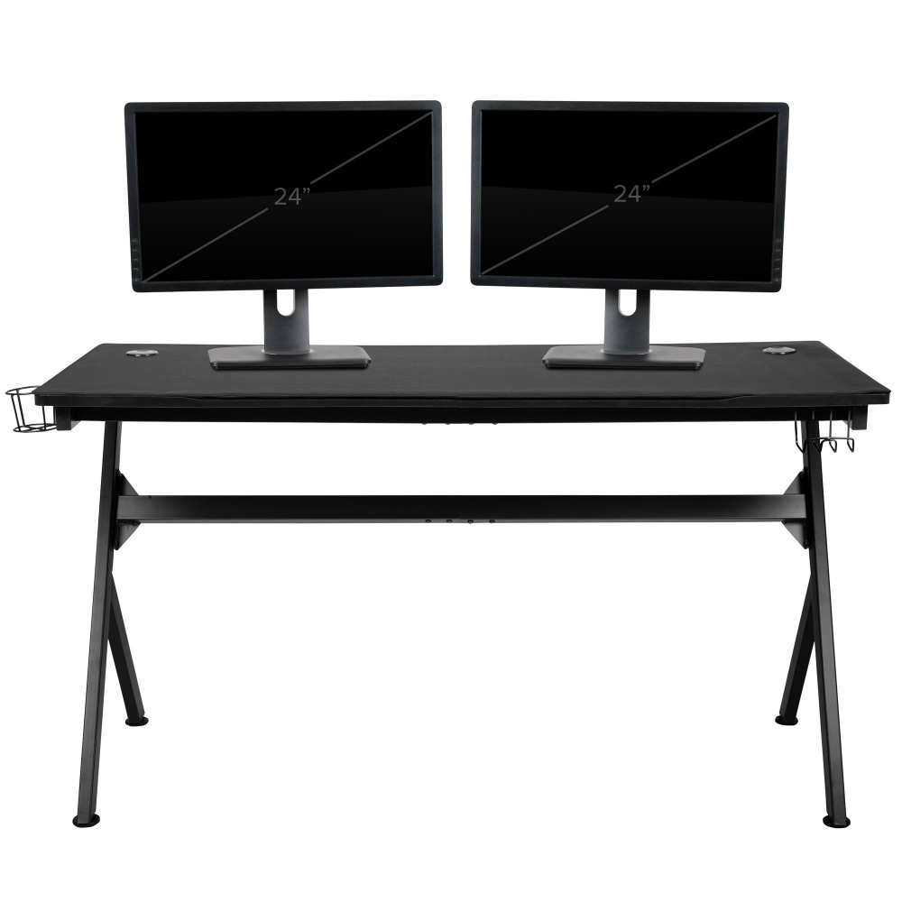 🔥 COMBO GAMER: Escritorio + Silla Reclinable - Incluye Portavasos, Gancho para Audífonos y Tapete de Mouse - Diseño Ergonómico
