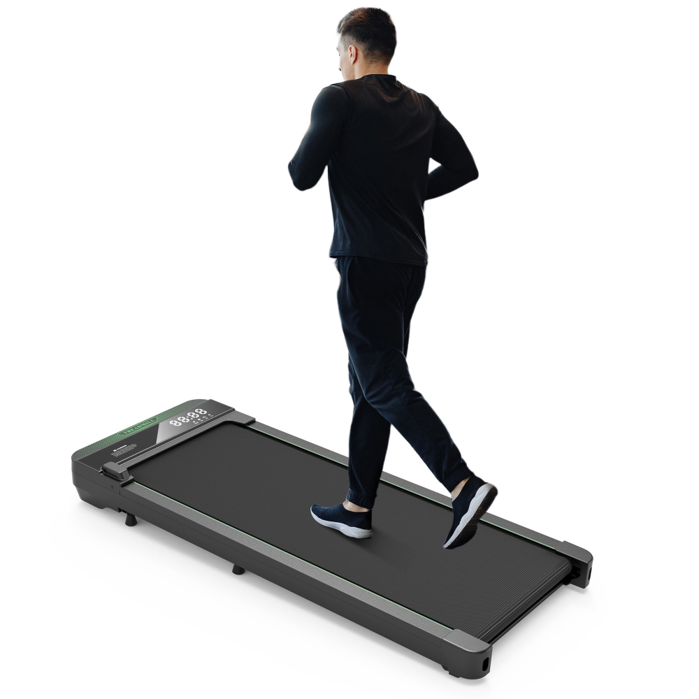 Cinta de correr para debajo del escritorio con plataforma para caminar con inclinación para hacer ejercicio en casa y en la oficina