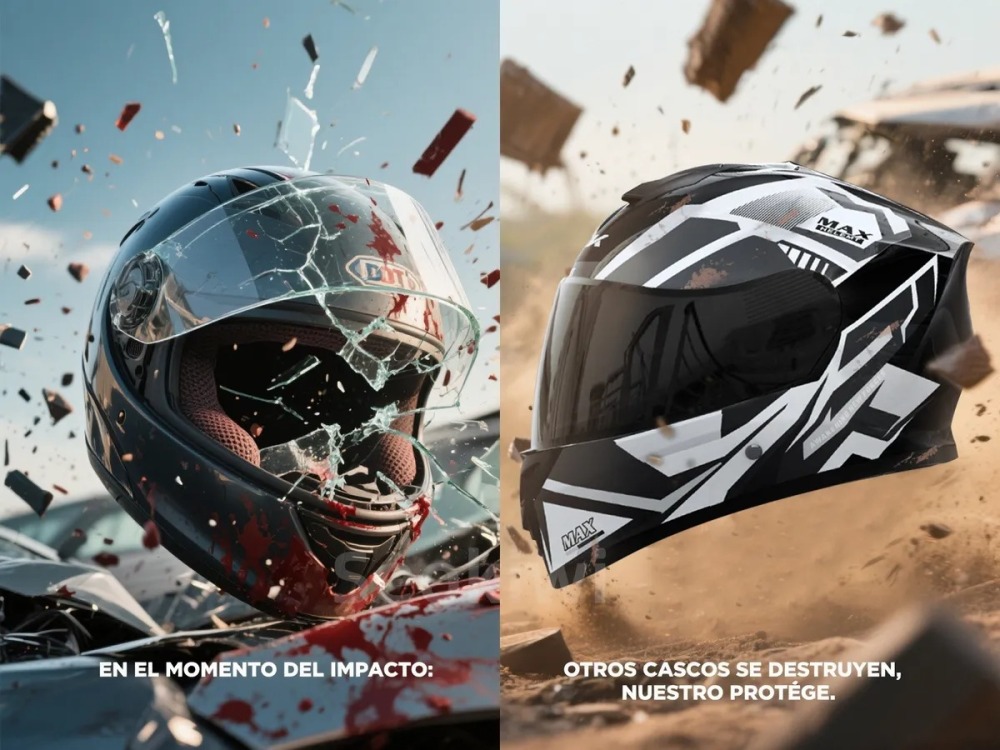 Caja Trasera Para Moto Cajuela 65l Con Cascos Muy Resistente