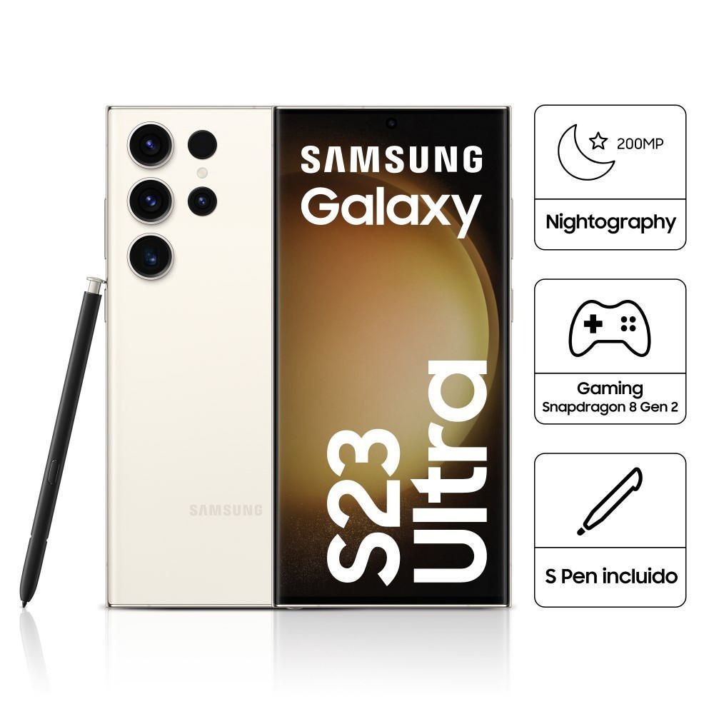 Rebajas espectaculares - ¡Aprovecha la oportunidad! S23 Ultra 6.8" 12GB RAM 512GB Cream
