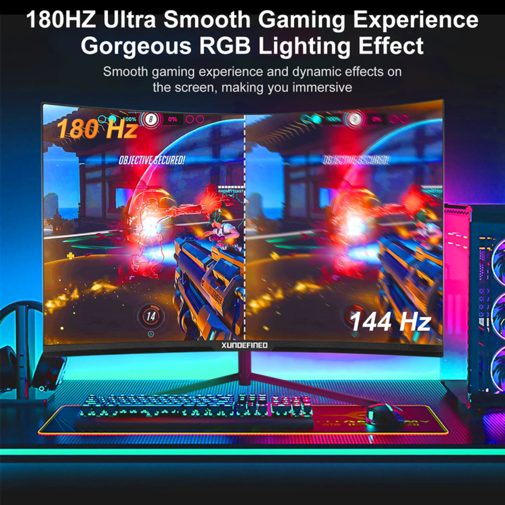 Monitor Gamer Curvo 27 pulgadas Full HD 180Hz