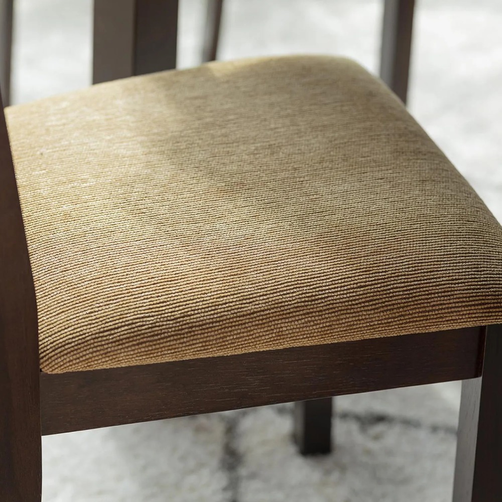 Juego de Comedor Louis 6 Sillas Mesa Rectangular 90x94x140 cm Capuccino