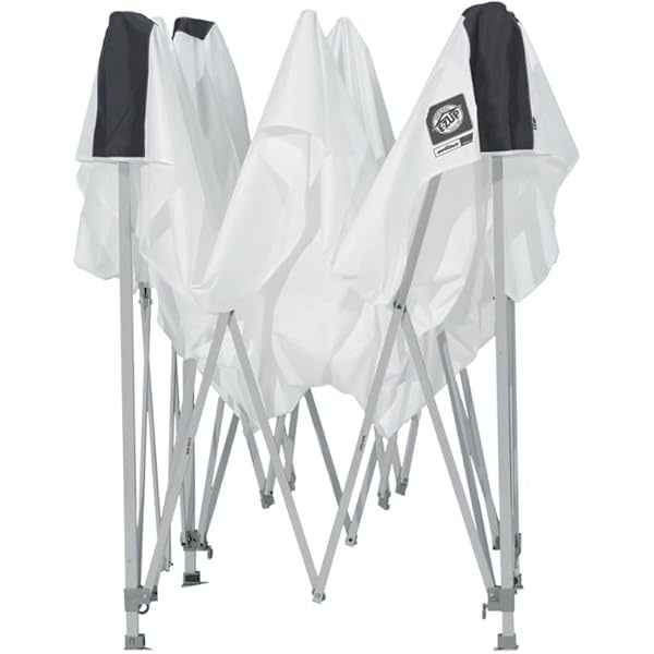 Toldo de Refugio instantáneo, 10 x 10 pies, Bolsa de Rodillo y Juego de 4 Pinchos, Pizarra Blanca Blanco pizarra Toldo de refugio