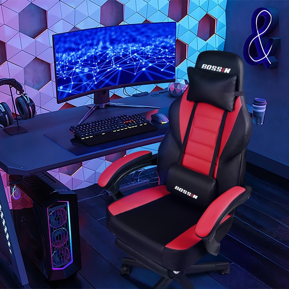 🔥 SILLA GAMER PREMIUM Waleaf - Respaldo Alto XL + Reposapiés Ajustable - Soporte Lumbar - ¡Envío Gratis!