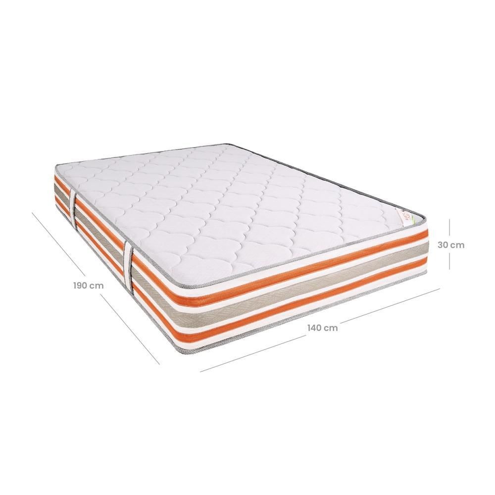 Colchon + Almohada ROMANCE RELAX Doble (140 x 190 cm) Concord Pedic Premium Espumado Firme