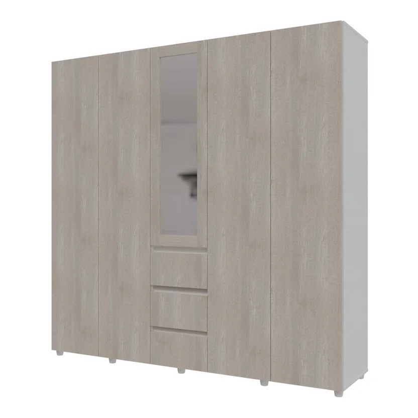 Armario Covalt 200x200x50cm Niebla Blanc