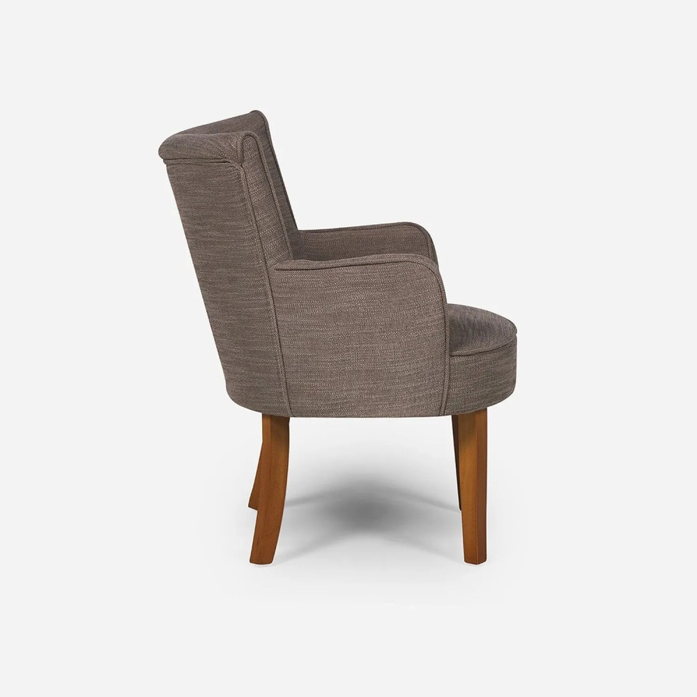 Set 2 Poltronas Rosen Emily Tela Taupe