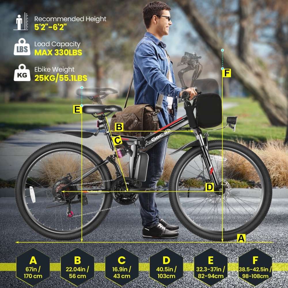 🔥 Bici Eléctrica Montaña PLEGABLE 500W - Autonomía 50km - ¡Envío Gratis!