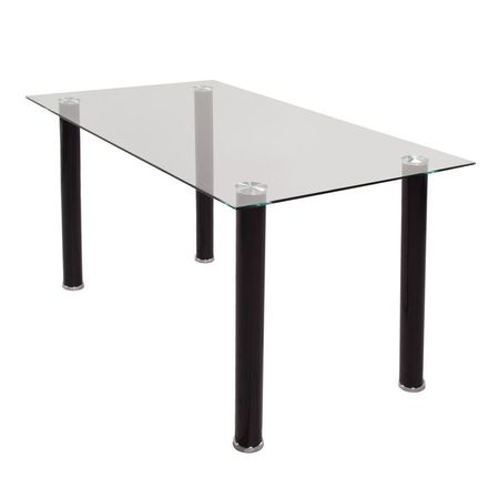 Juego de Comedor  Vidrio 6 Sillas Negro