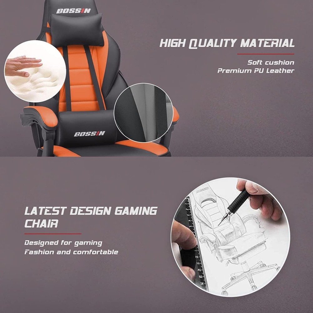 🔥 SILLA GAMER PREMIUM Waleaf - Respaldo Alto XL + Reposapiés Ajustable - Soporte Lumbar - ¡Envío Gratis!