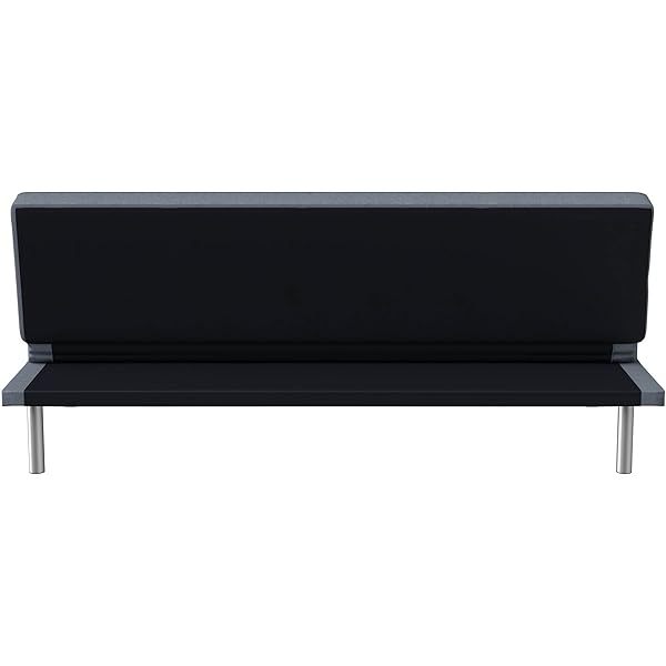 Serta Rane Convertible Sofa Lounger Microfiber Light Grey Full Light Gray Modern