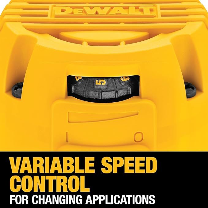 Max DWP611 1.25 HP Fresadora Compacta de Velocidad Variable y Par de Torsión, 1.25 Hp con Luz LED