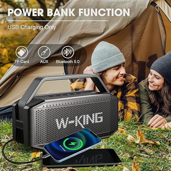 Altavoz Bluetooth - 100 W pico 60 W RMS graves profundos, IPX6 altavoces Bluetooth portátiles resistentes al agua inalámbricos con subwoofer