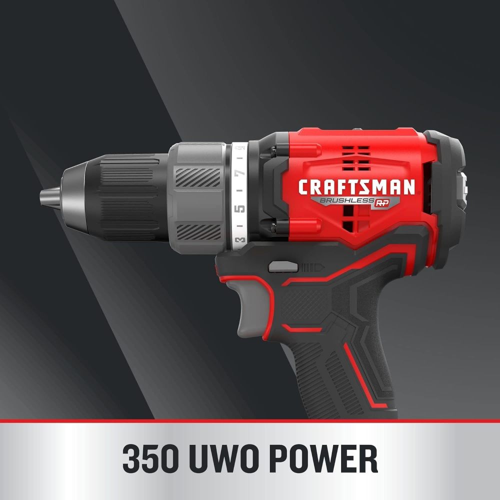 V20 RP Taladro inalámbrico y destornillador de impacto, kit combinado de herramientas eléctricas sin escobillas, 2 baterías y cargador incluidos (CMCK211C2)