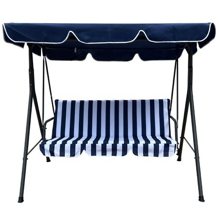 Sillón Columpio  Rayas Azul