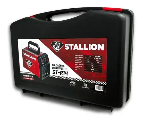 Combo Soldadora Inversora Maquina 130amp 110/220v Str14e Stallion + Careta Husky