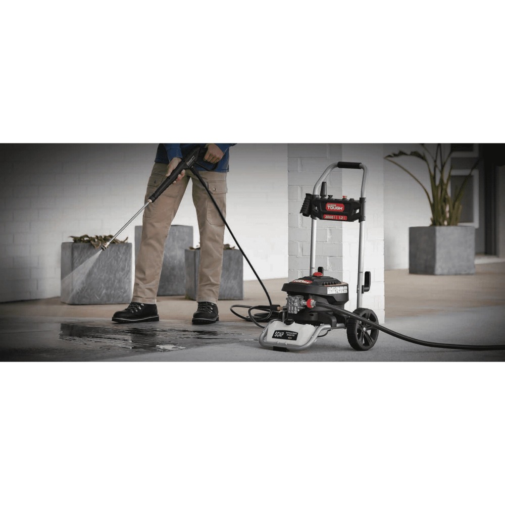 Hidrolavadora Eléctrica 2000 PSI (138 bar) - Flujo 1.2 GPM (4.5 LPM) - 120V - Agua Fría