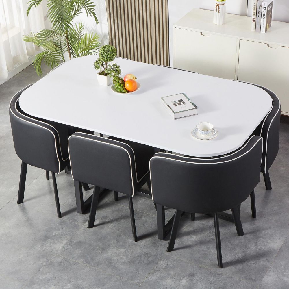 Set Comedor Pizza 1 Mesa + 6 Sillas