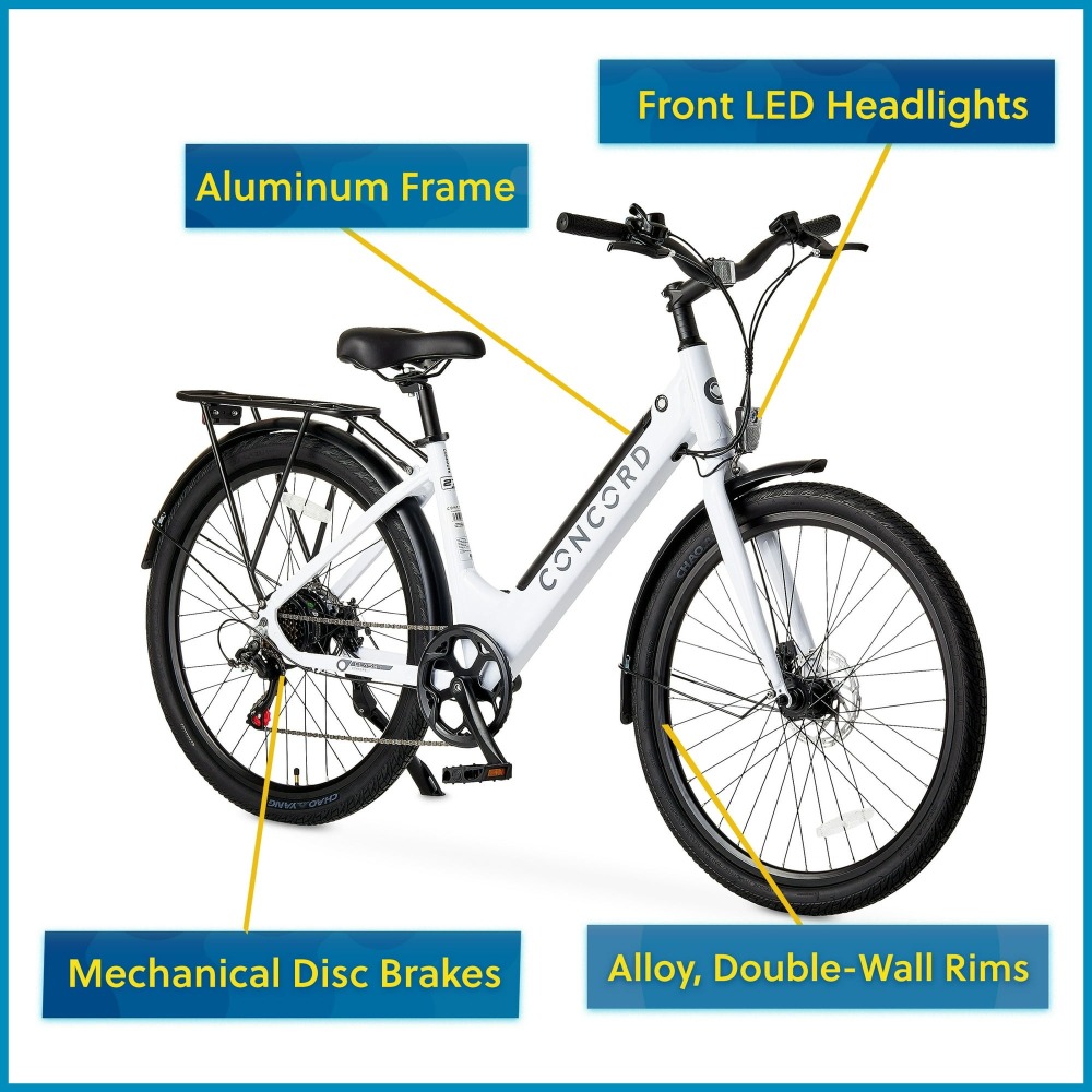 Oferta flash - compra rápida y ahorra 27.5" (70 cm) - Paso Bajo - 36V - Blanca - Para Adultos (1.55-1.85 m)
