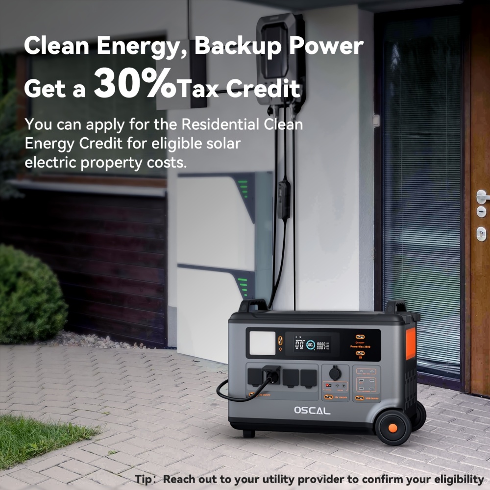 PowerMax 3600 Central eléctrica portátil, generador solar expandible LiFePO4 de 3600 Wh (sobretensión de 6000 W) con 4 salidas de CA, carga completa de 1,2 h, UPS de 10 ms para emergencias en el hogar, camping al aire libre, viajes por carretera