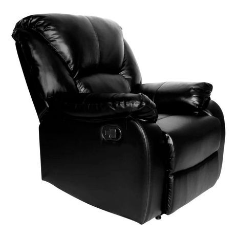 Juego de Sillón Reclinables High Gloss 3 + 2 + 1 Cuerpos Negro