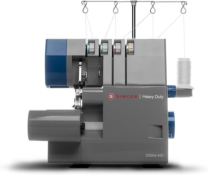 X5004HD Serger resistente con marco de metal, capacidad para 2/3/4 hilos y cuchillo de corte 60% más grande, costura fácil