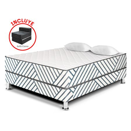 Cama Palmera 2 Plazas + Sofá Cama
