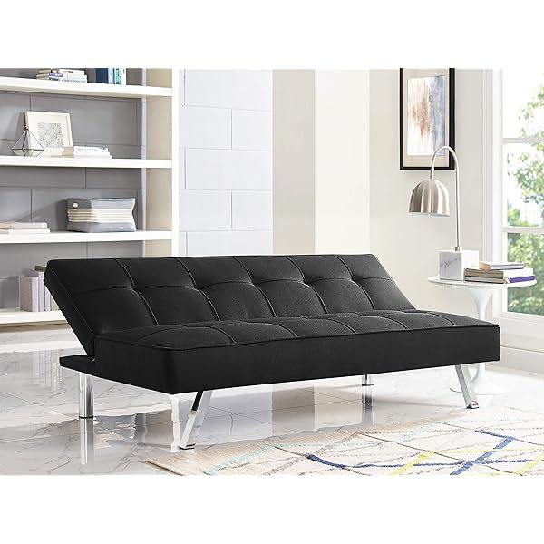 Serta Rane Convertible Sofa Lounger Microfiber Light Grey Full Light Gray Modern