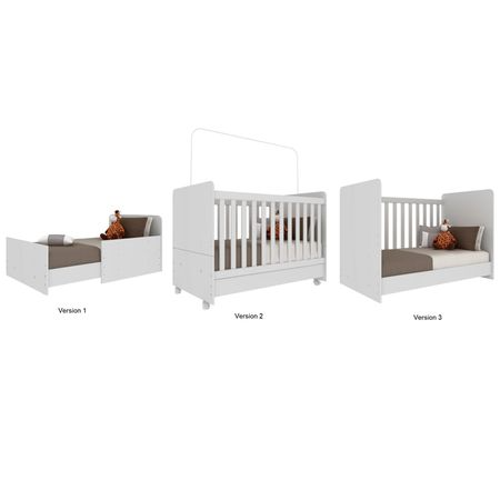 Cuna Cama 3X1 Blanco