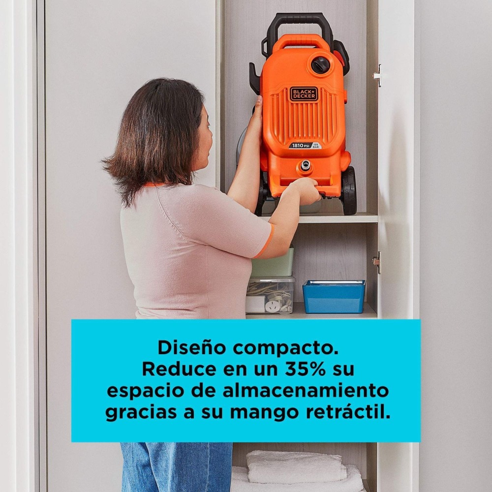 Hidrolavadora 1700W 1800 PSI + Aspiradora para Polvo y Líquido de 10 L 1200W