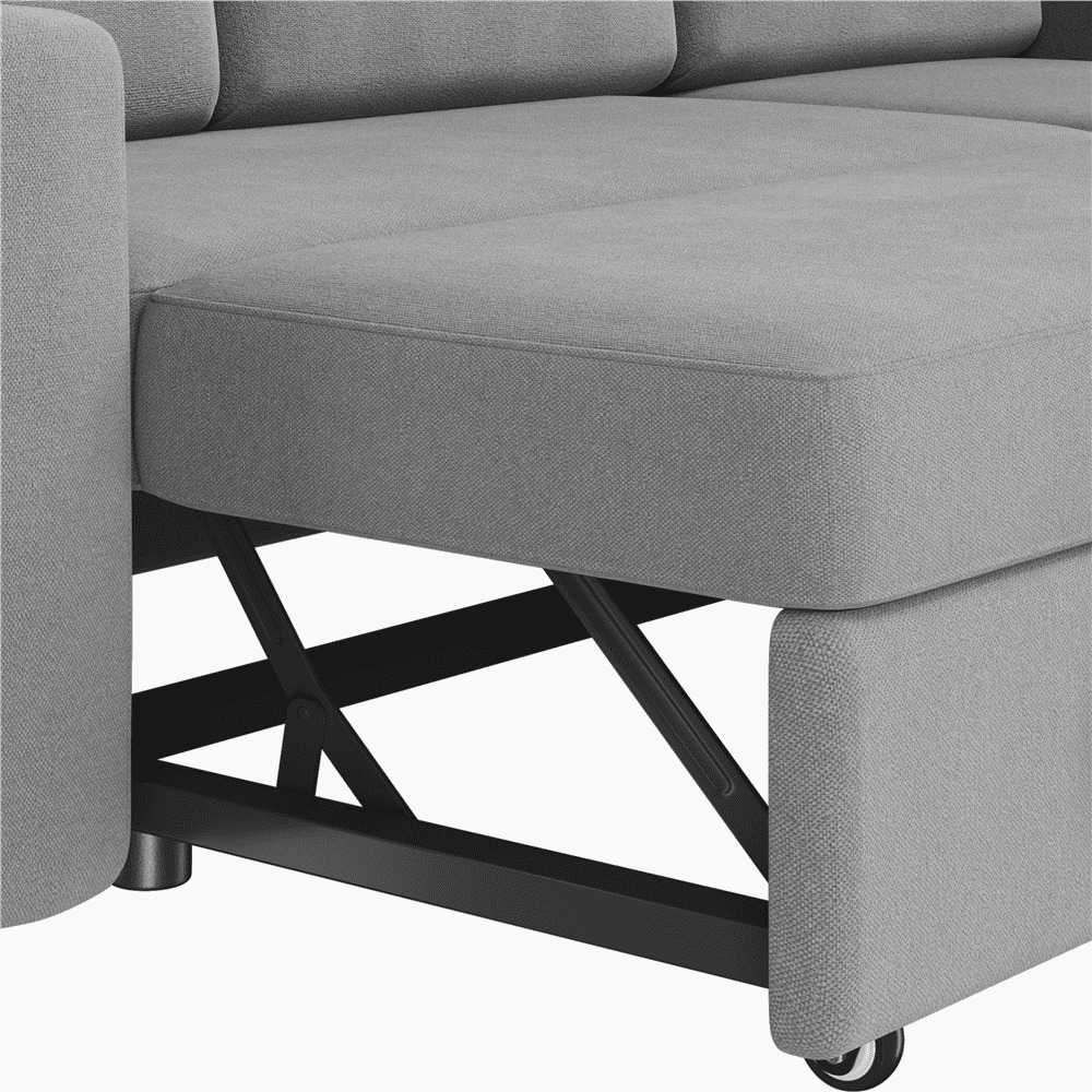 Sofá Seccional Reversible Alden Design con Puertos USB y Type-C para Sala de Estar