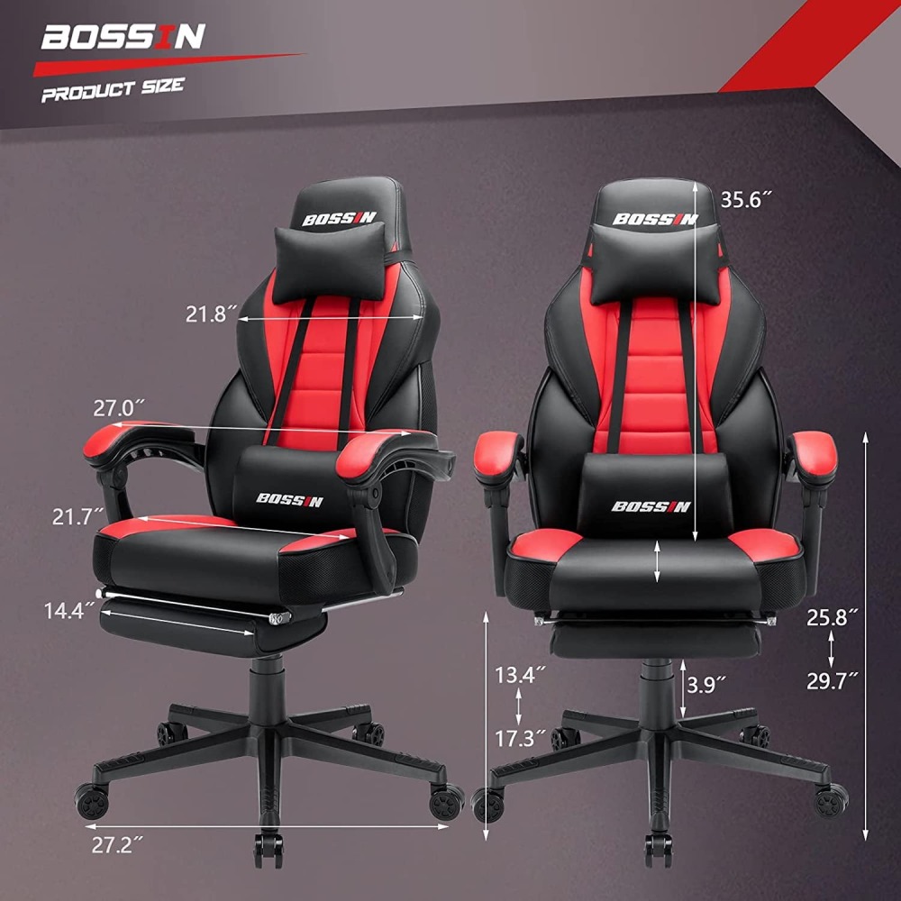 🔥 SILLA GAMER PREMIUM Waleaf - Respaldo Alto XL + Reposapiés Ajustable - Soporte Lumbar - ¡Envío Gratis!