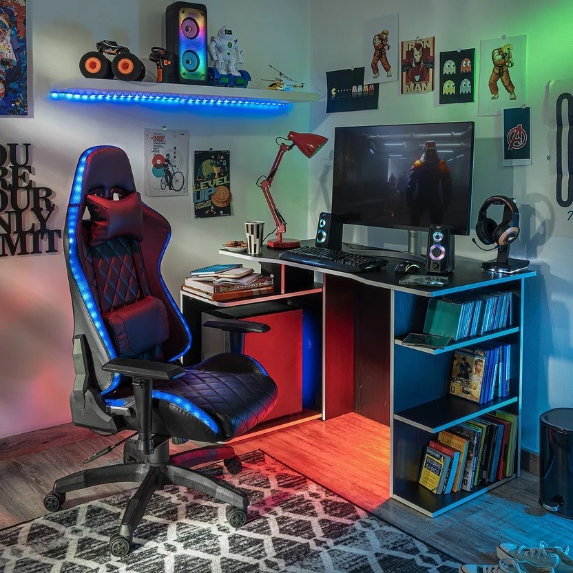 Silla Gamer con Luz LED
