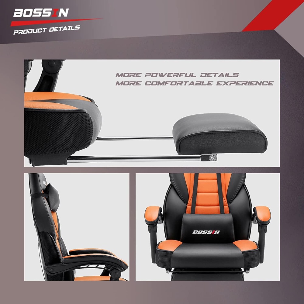 🔥 SILLA GAMER PREMIUM Waleaf - Respaldo Alto XL + Reposapiés Ajustable - Soporte Lumbar - ¡Envío Gratis!