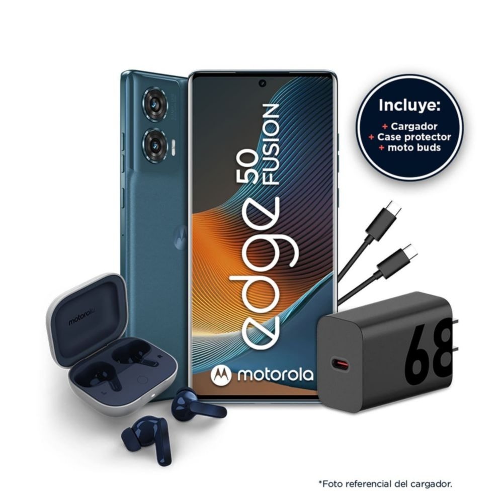 Rebajas espectaculares - ¡Aprovecha la oportunidad! Edge 50 Fusion 8GB+256GB Negro + Moto Buds