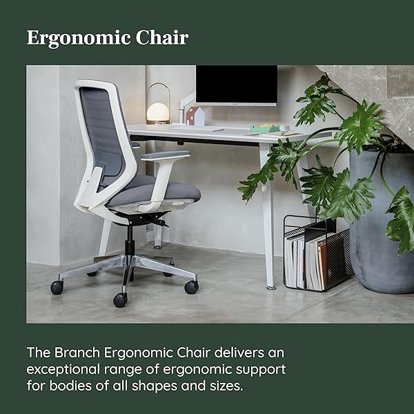 Silla ergonómica: una silla de escritorio versátil con soporte lumbar ajustable, respaldo de malla transpirable y ruedas suaves