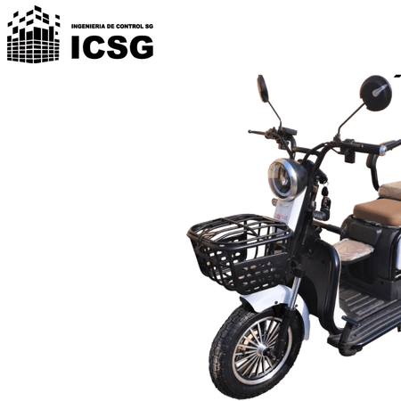 Trimoto Eléctrica con Asientos plegables y cajuela