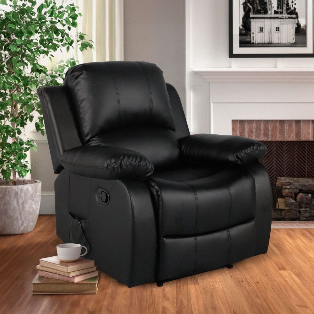 Sillón Reclinable 1 Cuerpo Calentador Masajeador