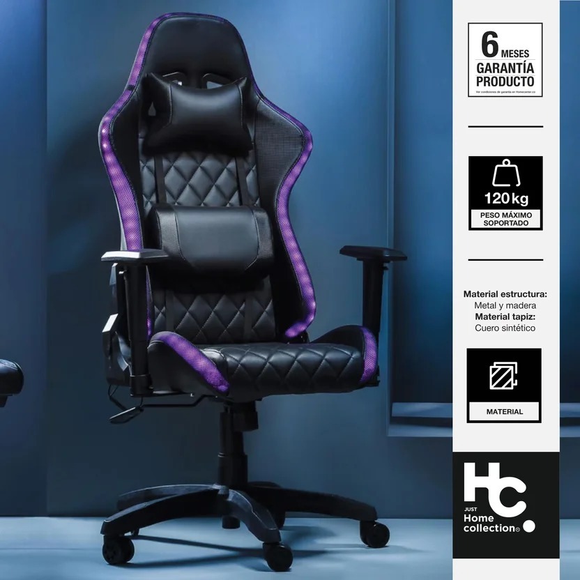 Silla Gamer con Luz LED