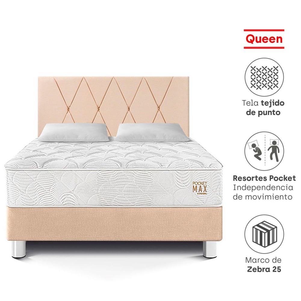 Dormitorio Loft Max Queen Champagne