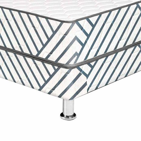 Pack Cama Palmera 2 Plazas + Sofá Cama + Veladores Amelie 55cm