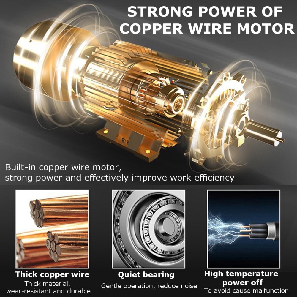 🔥 OFERTA: Motosierra Eléctrica Pequeña Qunler - Sin Cable - Seguridad con Bloqueo - Para Madera y Jardín