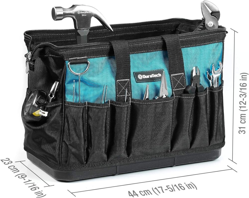 Juego de herramientas de reparación del hogar de 269 piezas, kit de herramientas manuales de uso diario con bolsa de herramientas de boca abierta ancha, perfecto para bricolaje