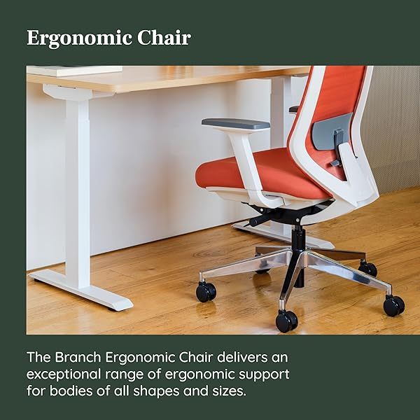 Silla ergonómica: una silla de escritorio versátil con soporte lumbar ajustable, respaldo de malla transpirable y ruedas suaves